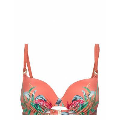 Botanical Leaf Wp Swimwear Bikinis Bikini Tops Wired Bikinitops Orange Triumph