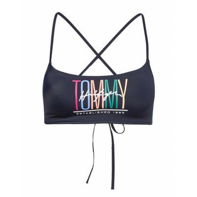 Bralette Swimwear Bikinis Bikini Tops Bandeau Bikinitops Blå Tommy Hilfiger