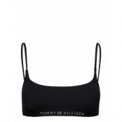 Bralette Swimwear Bikinis Bikini Tops Bandeau Bikinitops Svart Tommy Hilfiger