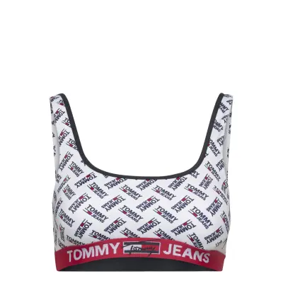 Bralette Swimwear Bikinis Bikini Tops Bandeau Bikinitops Vit Tommy Hilfiger