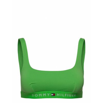 Bralette Swimwear Bikinis Bikini Tops Bandeau Bikinitops Grön Tommy Hilfiger