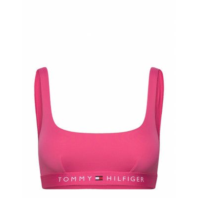 Bralette *Villkorat Erbjudande Swimwear Bikinis Bikini Tops Bandeau Bikinitops Rosa Tommy Hilfiger