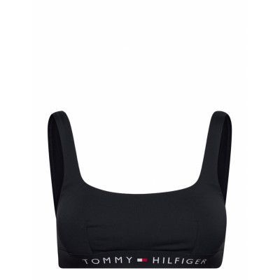 Bralette *Villkorat Erbjudande Swimwear Bikinis Bikini Tops Bandeau Bikinitops Svart Tommy Hilfiger