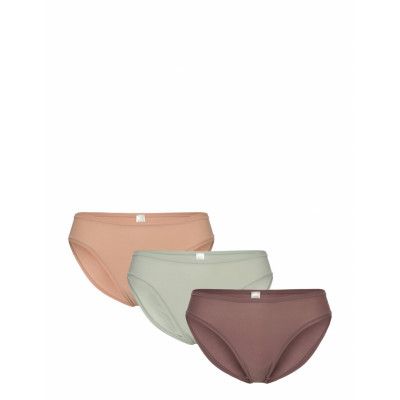 Brief 3 P Carin Bikini Reg 36 Trosa Brief Tanga Brun Lindex
