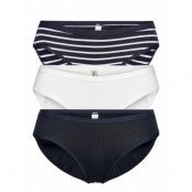 Brief 3 Pack Bikini Reg Print Trosa Brief Tanga Blå Lindex