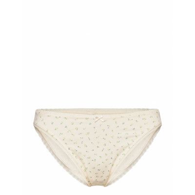 Brief Bikini Reg High Leg Cot Trosa Brief Tanga Cream Lindex