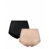 Brief High Svea 2 Pack Lingerie Panties High Waisted Panties Beige Lindex