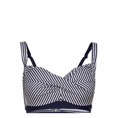 Brighton, Twisted Soft Bra Bikinitop Blå Abecita