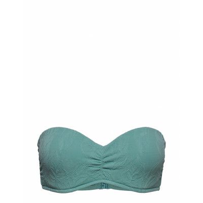 Bustier Bandeau Swimwear Bikinis Bikini Tops Bandeau Bikinitops Grön Seafolly