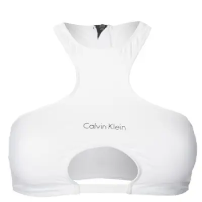 Calvin Klein Core Neo Bikini Zip Back Crop Top-RP