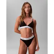 Calvin Klein High Leg Bikini - Black - XS