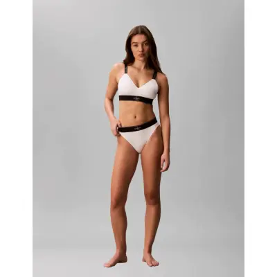 Calvin Klein High Waist Bikini - White - L