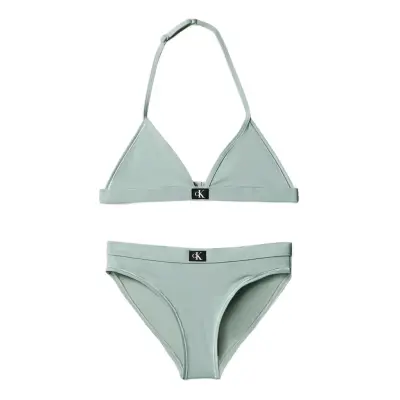 Calvin Klein Triangle Bikini Set - Blue - 128-140