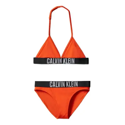 Calvin Klein Triangle Bikini Set - Orange - 152-164