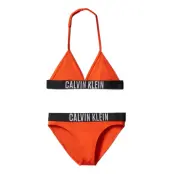 Calvin Klein Triangle Bikini Set - Orange - 164-170