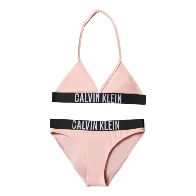 Calvin Klein Triangle Bikini Set - Pink - 140-152
