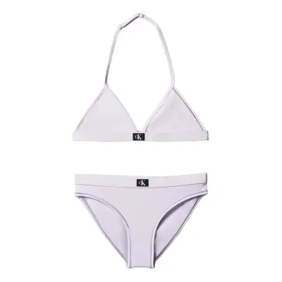 Calvin Klein Triangle Bikini Set - Purple - 164-170