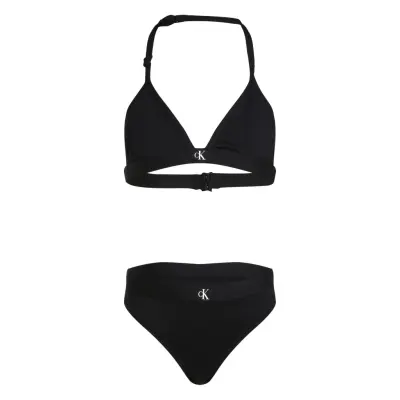 Calvin Klein Triangle Bikini Set Svart