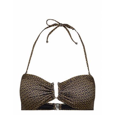 Canagz Bikini Top Swimwear Bikinis Bikini Tops Bandeau Bikinitops Brun *Villkorat Erbjudande Gestuz