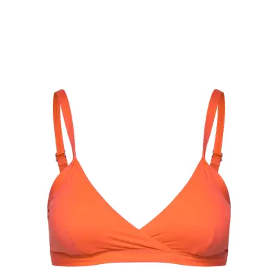 Casall Overlap Bikini Top Orange