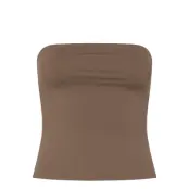 Casall Tube Bikini Tank Top - Brown - 44