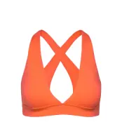 Casall V-Neck Crossback Bikini Top Orange