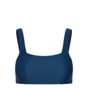 Casall Waffle Square Neck Bikini Top Marinblå