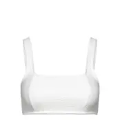 Casall Waffle Square Neck Bikini Top Vit