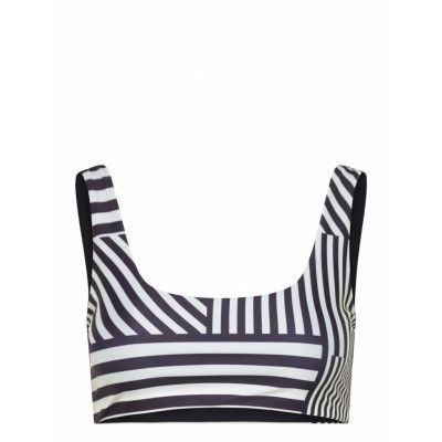 Cceco Agung Bikini Top Swimwear Bikinis Bikini Tops Bandeau Bikinitops Navy Mads Nørgaard