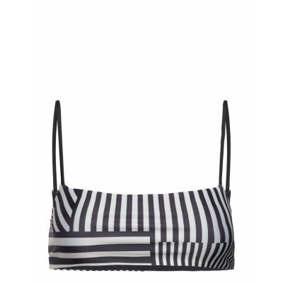 Cceco Sanur Bikini Top *Villkorat Erbjudande Swimwear Bikinis Bikini Tops Bandeau Bikinitops Svart Mads Nørgaard
