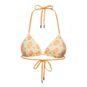 Celesta Bikini Top Swimwear Bikinis Bikini Tops Triangle Bikinitops Orange Becksöndergaard