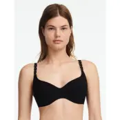 Chantelle Beach Emblem Bikini Covering Underwired Bra - Black - F x 75