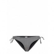 Check Bikini Bottom Swimwear Bikinis Bikini Bottoms Side-tie Bikinis Svart Becksöndergaard