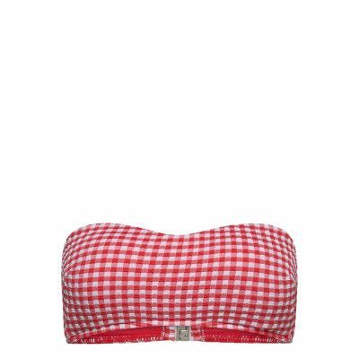 Check In Bustier Bandeau Swimwear Bikinis Bikini Tops Bandeau Bikinitops Röd Seafolly