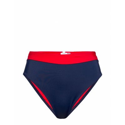 Cheeky High Waist Bikini Swimwear Bikinis Bikini Bottoms High Waist Bikinis Blå Tommy Hilfiger