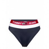 Cheeky High Waist Swimwear Bikinis Bikini Bottoms High Waist Bikinis Blå Tommy Hilfiger