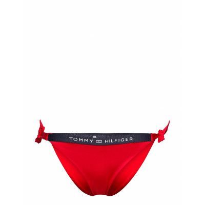Cheeky Side Tie Bikini Swimwear Bikinis Bikini Bottoms Side-tie Bikinis Röd Tommy Hilfiger