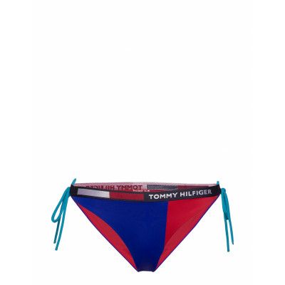 Cheeky String Side Tie Bikini Swimwear Bikinis Bikini Bottoms Side-tie Bikinis Blue Tommy Hilfiger