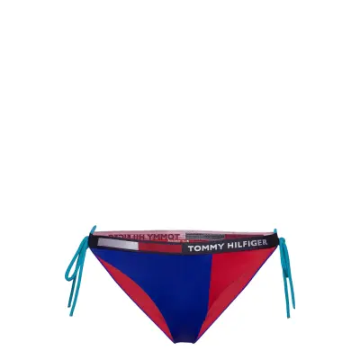 Cheeky String Side Tie Bikini Swimwear Bikinis Bikini Bottoms Side-tie Bikinis Blue Tommy Hilfiger