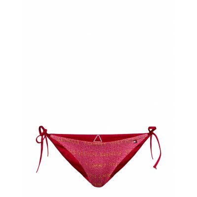 Cheeky String Side Tie Swimwear Bikinis Bikini Bottoms Side-tie Bikinis Rosa Tommy Hilfiger