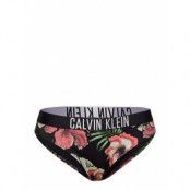 Classic Bikini-Print Bikinitrosa Svart Calvin Klein