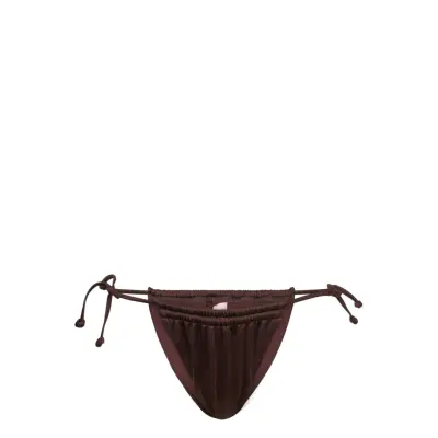 Cleo High Leg T Swimwear Bikinis Bikini Bottoms Side-tie Bikinis Brown Hunkemöller