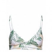 Coastal Palms Longline Tr Swimwear Bikinis Bikini Tops Triangle Bikinitops Vit Rip Curl