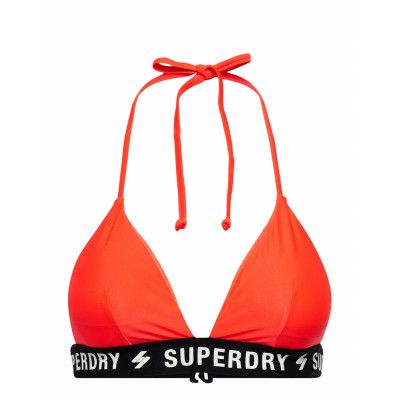Code Triangle Elastic Top Swimwear Bikinis Bikini Tops Triangle Bikinitops Orange Superdry