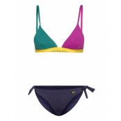 Color Block Triangle Bikini Bikini Multi/mönstrad Bobo Choses