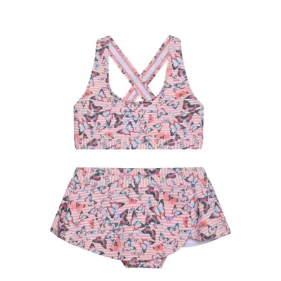 Color Kids Bikini W. Skirt, Aop - Pink - 110