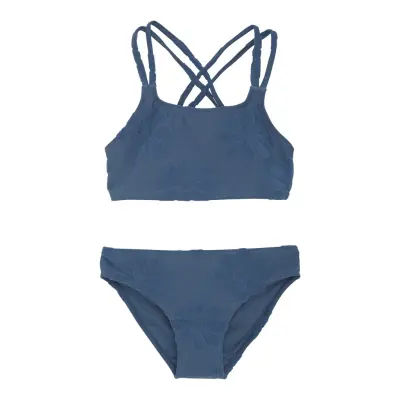 Color Kids Bikini W. Structure - Blue - 104