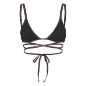 Filippa K Contrast Triangle Swim Top Svart