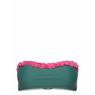 Copacabana Bandeau Swimwear Bikinis Bikini Tops Bandeau Bikinitops Grön Missya