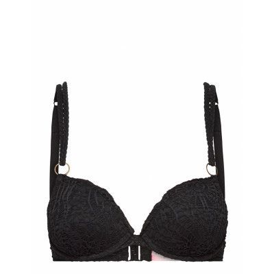 Crochet Pp Push Swimwear Bikinis Bikini Tops Wired Bikinitops Svart Hunkemöller